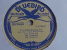 Hal Davis - 78rpm single 10-inch – Bluebird  #B-5794 Tiny Little Fingerprints