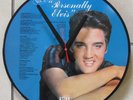 ELVIS PRESLEY-PERSONALLY-VINYL PICTURE DISC CLOCK--GREAT GIFT *FREE SHIPPING -