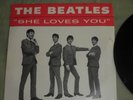 45 THE BEATLES VINYL  RECORD WITH  SLEEVE - SHE LOVES YOU - I'LL GET YOU