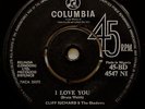 CLIFF RICHARD I Love You VINYL 45 NIGERIAN PRESS Shadows Rock n Roll RARE 1960's
