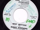 BUDDY STEPHENS * 45 * Best Mistake * 1965 * USA VG Vinyl ORIGINAL LIN JO RECORDS