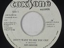 Rocksteady Reggae 45 - Ken Boothe - Don't Want To See You Cry - Coxsone VG+ mp3