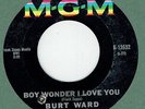 FRANK ZAPPA production BURT WARD Boy Wonder I Love You MGM rare stock 45