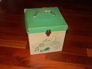 RECORD CASE WITH 66 USA 45s R&B DOO-WOP TEEN ROCKERS POPCORN