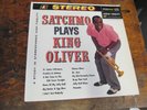 LOUIS ARMSTRONG Satchmo Plays King Oliver LP AUDIO FIDELITY stereo VG++ nice