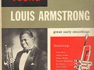 YOUNG LOUIS ARMSTRONG-LP- GREAT EARLY RECORDINGS- RARE WHITE RIVERSIDE-1950s