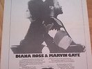 DIANA ROSS & Marvin Gaye 1973 UK Poster size Press ADVERT 16x12 inches