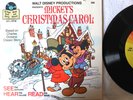 MICKEY'S CHRISTMAS CAROL Dickens 386 Disney Read Along Book Record Set Near Mint