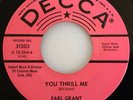 POPCORN SOUL 45 PROMO / EARL GRANT / QUANDO LA LUNA / THRILL ME / DECCA 31203