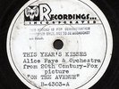 Alice Faye-This Year's Kisses from On The Avenue- 20th-(Ram Recordings  B-4303-A
