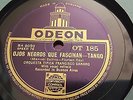 ORQUESTA TIPICA FRANCISCO CANARO OJOS NEGROS QUE FASCINAN TANGO ODEON OT185 EX+