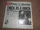 JETHRO TULL - THICK AS A BRICK - 1972  VINYL LP - CHR 1003 X CONDITION