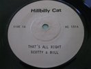 Rare Elvis Presley 45: Scotty & Bill on Hillbilly Cat - That's All Right