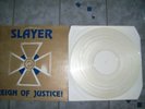 Slayer-Reign Of Justice-Clear Vinyl,Gold-Blue Cover,Near Mint,Ungespielt