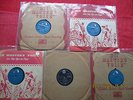 ELVIS PRESLEY 5 X 78 RPM HEARTBREAK HOTEL, TEDDY BEAR, RIP IT UP, BLUE MOON, VG