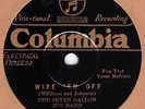 78 rpm – Seven Gallon Jug Band – Wipe 'Em Off – Columbia 2087 – E+