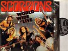THE SCORPIONS world wide live DOUBLE LP EX+/EX SCORP 1 1st uk pressing 1985