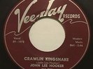 JOHN LEE HOOKER Crawlin Kingsnake/Hobo Blues 45 Vee-Jay
