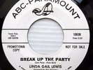 Linda Gail Lewis POPCORN Promo 45 BREAK UP THE PARTY SMALL RED DIARY n-Mint F990