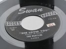 THE BEATLES ORIG 1964 USA  SWAN 45 SHE LOVES YOU  DONT DROP OUT RECO-ART - PHILA