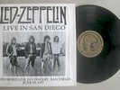 Led Zeppelin ?– Live In San Diego - Starlight PASTED COVER vinyl LP Plant Page