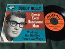 RARE BUDDY HOLLY CORAL EP 45 EC81193 W/ Picture Sleeve BROWN EYED HANDSOME MAN