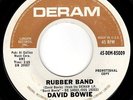 Early DAVID BOWIE 45 - RUBBER BAND on DERAM - 1967 U.S. DJ 45 - HEAR IT