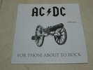 AC/DC - FOR THOSE ABOUT TO ROCK White Diffrent Cover  LP ATLANTIC 1981