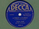 78 rpm Chick Webb Decca 1840 A-Tisket A-Tasket in E- (Ella Fitzgerald)