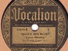 78rpm – Walkers' Corbin Ramblers / Larry Hensley – Matchbox Blues Vocalion 02678
