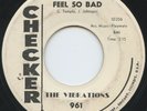 Hear - Rare Doo Wop 45 - The Vibrations - Feel So Bad - Checker Records # 961