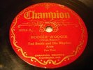 JAZZ TED SMITH & HIS RHYTHM ACES Boogie Woogie / HENRY LANGE ORCH CHAMPION 16332