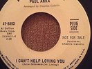 Northern Soul Records - Paul anka, I can't help loving you