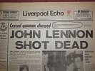 John Lennon Beatles death Liverpool Echo 1980 original edition NOT later reprint
