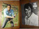 *DD097 POSTER SALUT 4 PAGES ELVIS PRESLEY ALAIN DELON