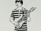 John Lennon, Beatles (Vic)- Original Art for BBC2 - I'm in a Rock 'n' Roll Band