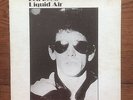 ORIGINAL 1979 LOU REED 'LIQUID AIR' LIVE NYC LP VELVET UNDERGROUND