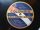 PABLO CASALS Columbia 49814 CELLO 78 BACH Air From The Suite In D Major NM