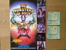 Monsters of Rock 1987 Programme + Tickets - Bon Jovi - Metallica - Anthrax - Dio