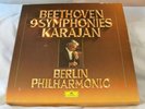 BEETHOVEN 9 SYMPHONIES KARAJAN, BERLIN PHIL 8 LP SET 1977 MADE GERMANY 2740 172