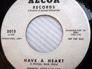 EDDY WILLIAMS with doowop group PROMO 45 DANCING SHOES b/w HAVE A HEART F1643