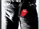 ROLLING STONES STICKY FINGERS RARE ORIG'71 LP w/ANDY WARHOL ZIPPER COVER+STICKER