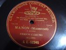 CARUSO / Manon   / GRAMOPHONE CONCERT RECORD G&T
