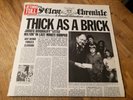Jethro Tull LP Thick as a brick UK Chrysalis 1st press White i labels Newspaper