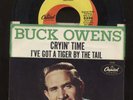 BUCK OWENS PICTURE SLEEVE 45 CAPITOL -CRYIN TIME/I'VE GOT A TIGER BY THE TAIL