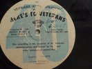 16-inch Transcription  Here's To Veterans #508  Sonny Burke & Bing Crosby