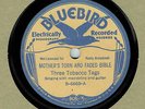 COUNTRY 78 : THREE TOBACCO TAGS ON BUFF BLUEBIRD B-6668