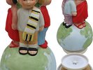 Michael Jackson Figurine Musicale WE ARE THE WORLD Music Box Ceramic Figure 1985