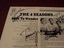 THE FOUR SEASONS BORN TO WANDER LP MONO SIGNED AUTOGRAPHED VALLI ALL 4 PROMO
