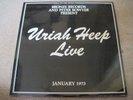 URIAH HEEP Uriah Heep Live 1973 BRONZE double LP & BOOKLET superb EX
